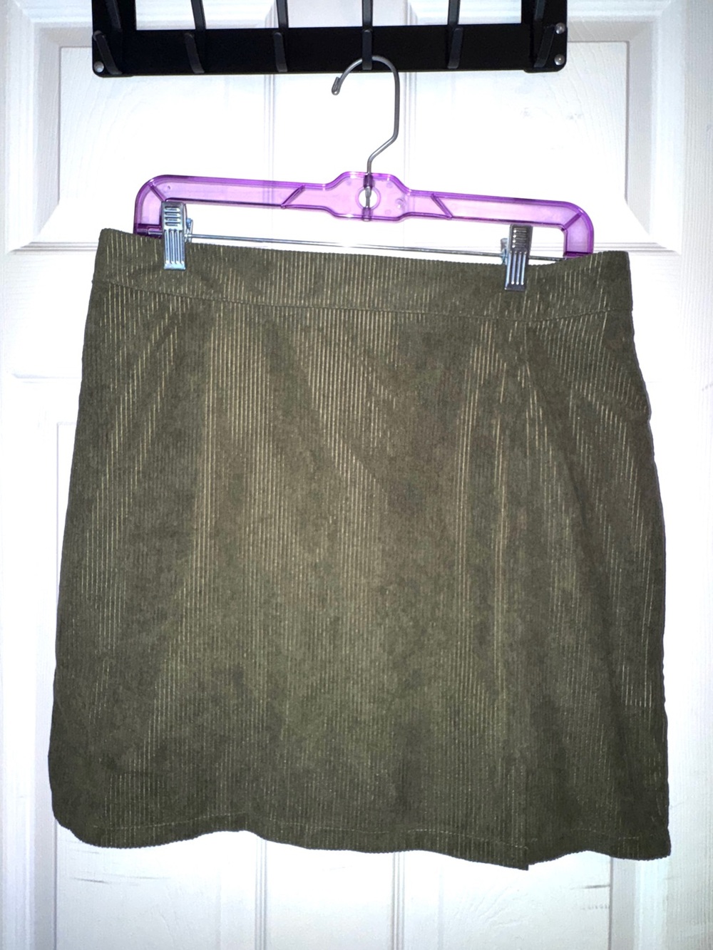 SHEIN Green Corduroy Mini Skirt